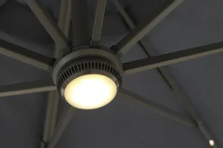 Moreland Roma parasol 360-rotation LED sort 3m