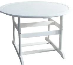 Homeville Rundt havebord komposit hvid