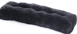 Homeville Ryghynde fløjl antracitgrå 120x40x15cm
