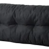 Homeville Ryghynde til pallemøbel stof antracitgrå 120x40x15cm
