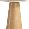 Homeville Saline sidebord marmor/træ natur ø40cm