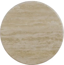Homeville Saline sidebord marmor/træ natur ø40cm