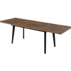 Homeville San Marino sildeben med skråben 240x90x76cm mørkebrun/sort