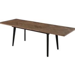 Homeville San Marino sildeben med skråben 240x90x76cm mørkebrun/sort