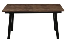 Homeville San Marino sildeben med stjernestel 240x90x76cm mørkebrun/sort