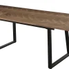 Homeville San Marino sildeben 240x90x76cm mørkebrun/sort
