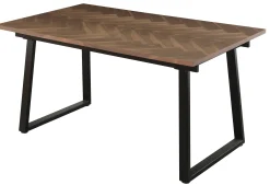 Homeville San Marino sildeben 240x90x76cm mørkebrun/sort