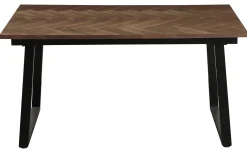 Homeville San Marino sildeben 240x90x76cm mørkebrun/sort