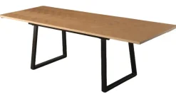 Homeville San Marino sildeben 240x90x76cm natur/sort