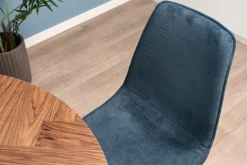 Homeville Sanne med drejefunktion fløjl blå