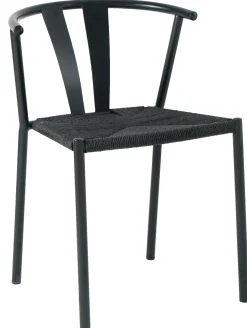 Homeville Selma med fletsæde sort/sort