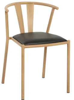 Homeville Selma med kunstlæder sæde natur/sort