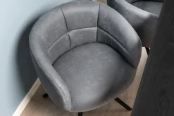 Homeville Silje med drejefunktion suede grå