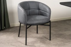 Homeville Silje stof suede grå