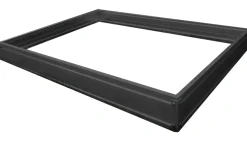 Moreland Sokkel til drivhus med glas sort 191x313x191cm