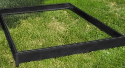 Moreland Sokkel til drivhus med glas sort 191x313x191cm