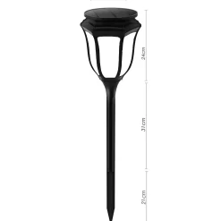 Moreland Solcellelampe LED lys med flammeeffekt