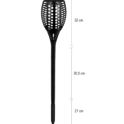 Moreland Solcellelampe Torch 96LED