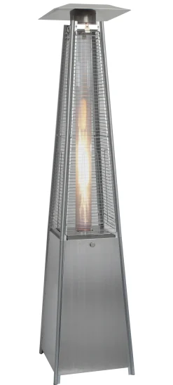Heatus Terrassevarmer med flamme 227cm rustfrit stål