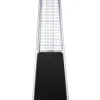 Heatus Terrassevarmer med flamme 180cm sort