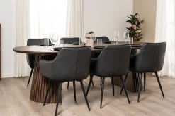 Homeville Torino 240x120x75cm eg mørkebrun/mørkebrun