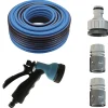 Moreland Ultra fleksibel vandslange 30m + sprøjtepistol + hanekobling + 2x slangekobling