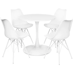 Homeville Verona 100x100x76cm hvid/hvid