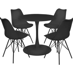 Homeville Verona 100x100x76cm sort/sort