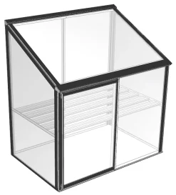 Moreland Vægdrivhus poly sølv 65x100x107cm