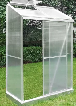 Moreland Vægdrivhus poly sølv 68x128x185cm