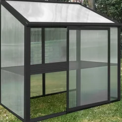Moreland Vægdrivhus poly sort 65x100x107cm