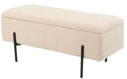 Homeville Vibe med opbevaring teddystof beige/sort