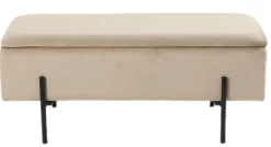 Homeville Vibe med opbevaring velour beige/sort