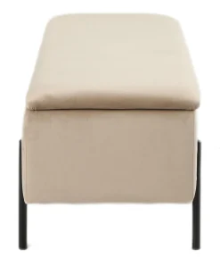 Homeville Vibe med opbevaring velour beige/sort