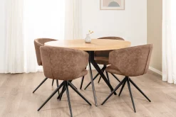 Homeville Victoria med drejefunktion suede brun