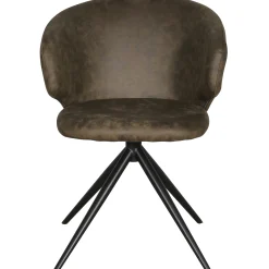 Homeville Victoria med drejefunktion suede mørkebrun