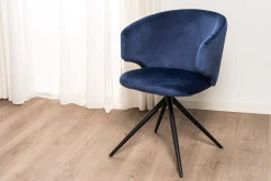 Homeville Victoria med drejefunktion velour blå