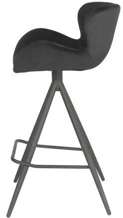 Homeville Vigga velour sort/sort