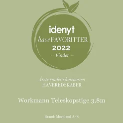 Workmann teleskopstige 3,8m sølv